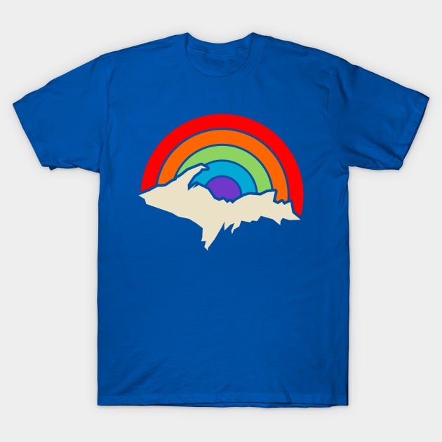 Rainbow Upper Peninsula T-Shirt by Bruce Brotherton